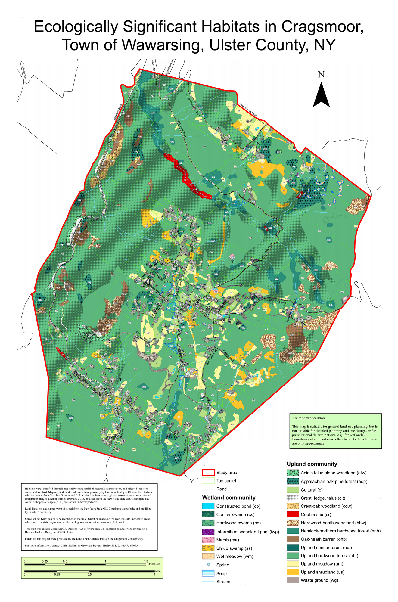 Cragsmoor Habitat Map